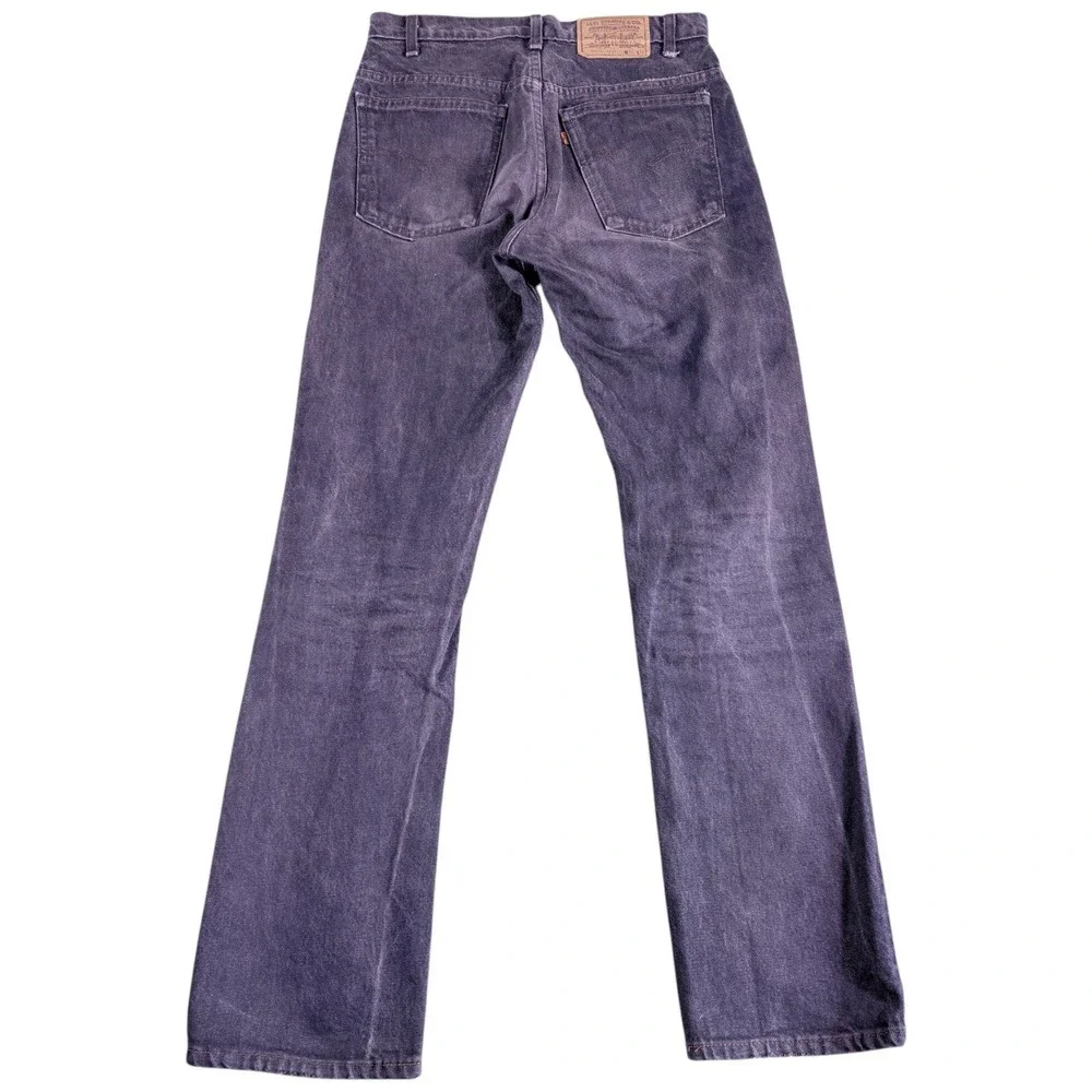 VTG Levi's Jeans Mens 31x32 Faded Charcoal Denim Heritage Straight Leg USA Made